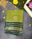 Bottole Green and paroot green georgette Saree